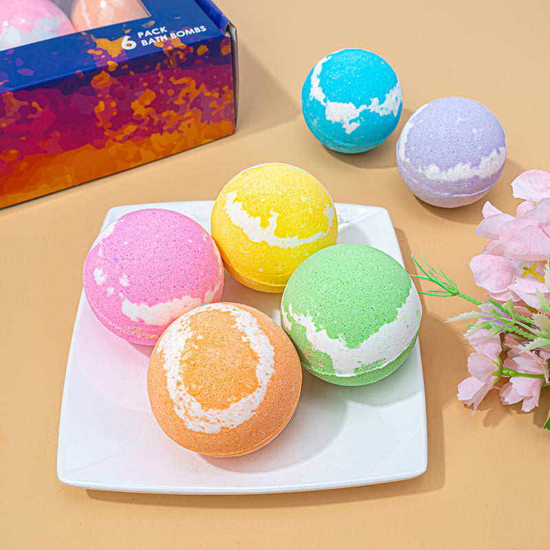 Bath bomb Gift Set(6 Bath Bombs 100g/bomb)
