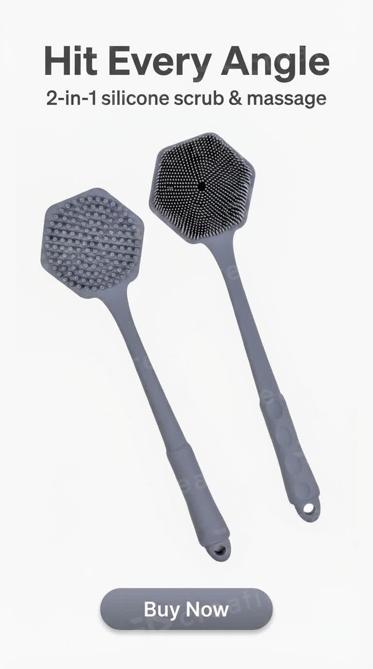 Body Armoury Silicone Back Scrubbers