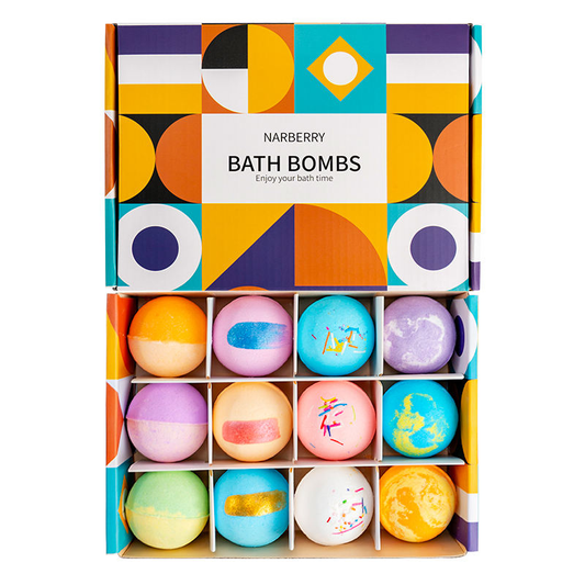 12 Bath Bomb Gift Set (70g/ bath bombs)