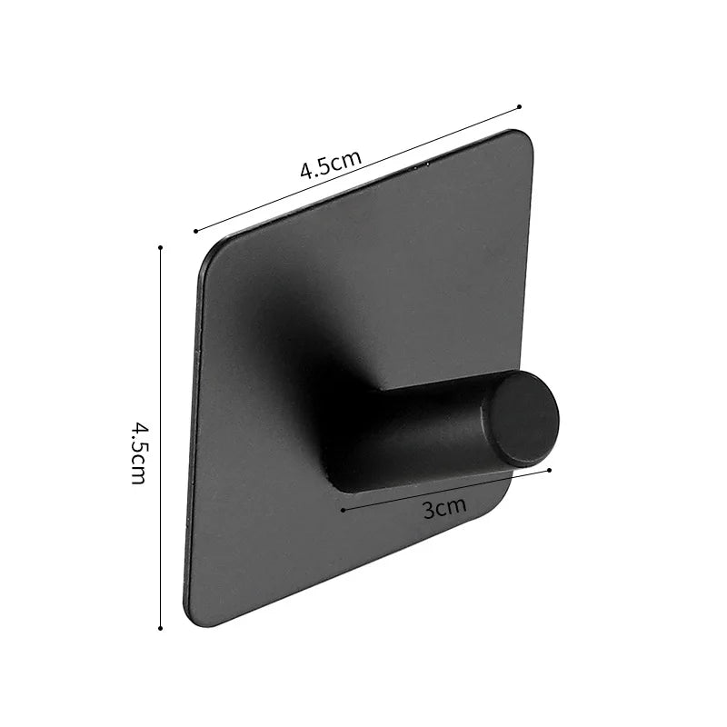 Self adhesive bathroom hooks
