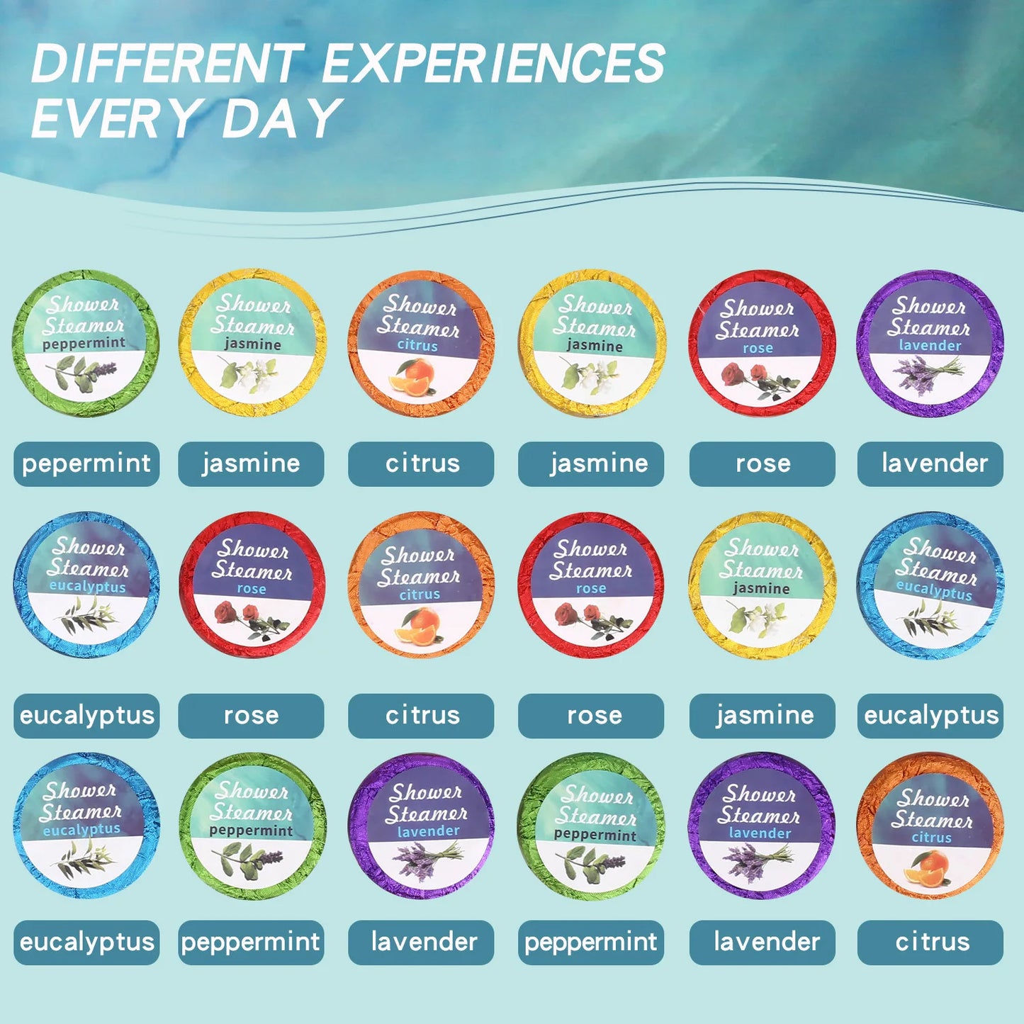 Shower Steamers with Organic & Natural Fragrance