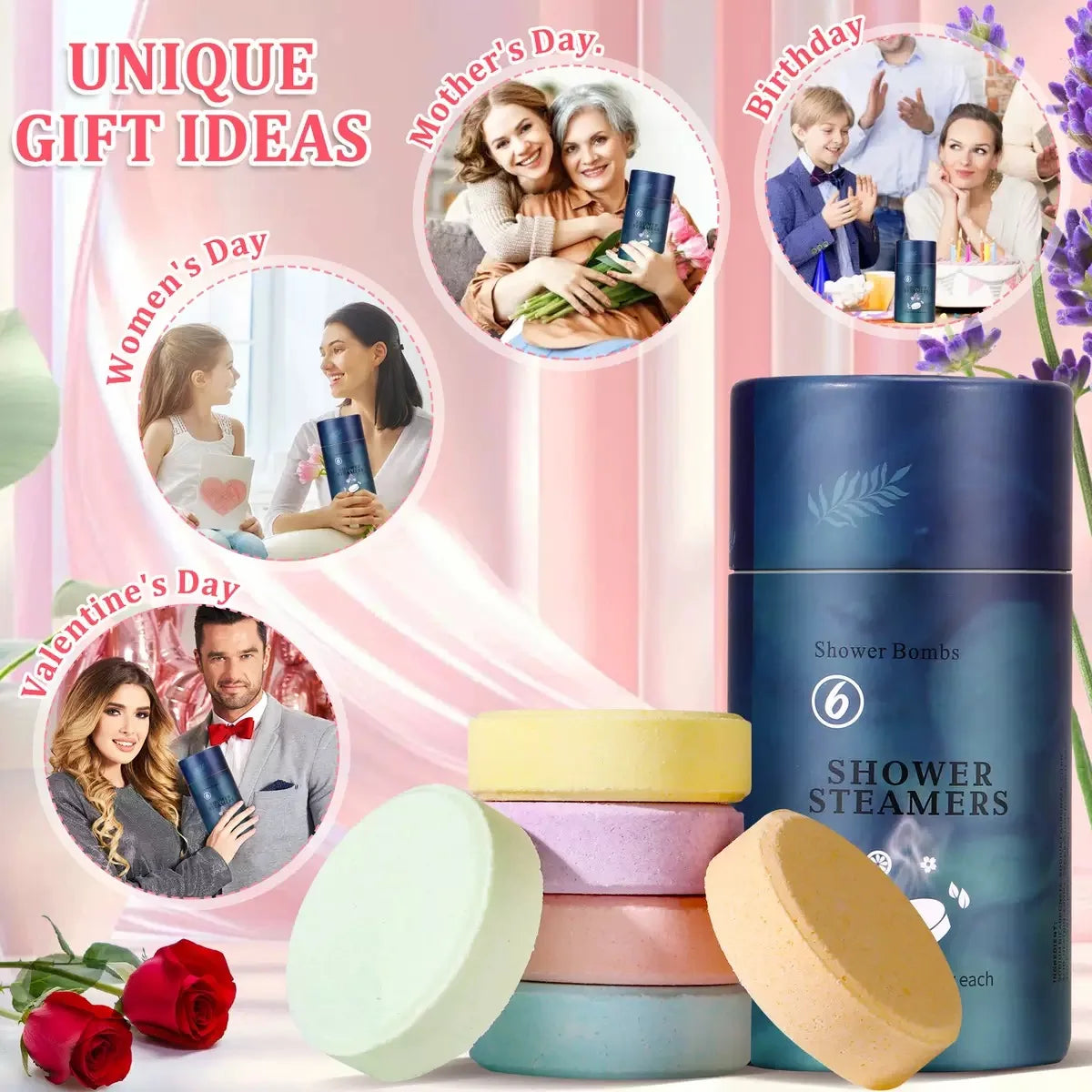 Shower Steamers with Organic & Natural Fragrance